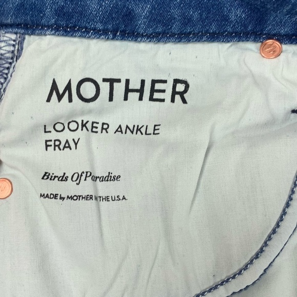 MOTHER The Looker Ankle Fray Jeans in Bird of Paradise Wash - Picture 11 of 13